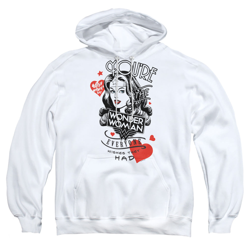 Justice League Core Everyone Wishes Mens Hoodie White