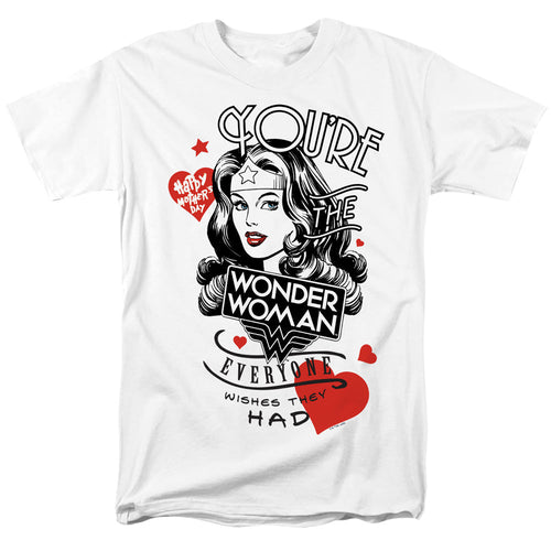 Justice League Core Everyone Wishes Mens T Shirt White