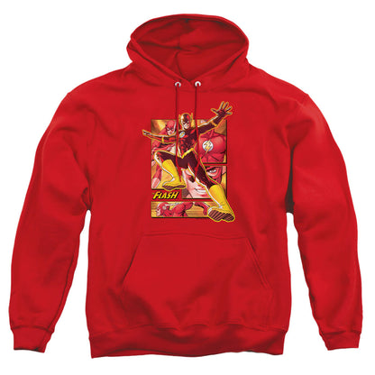 Justice League Of America Flash Mens Hoodie Red