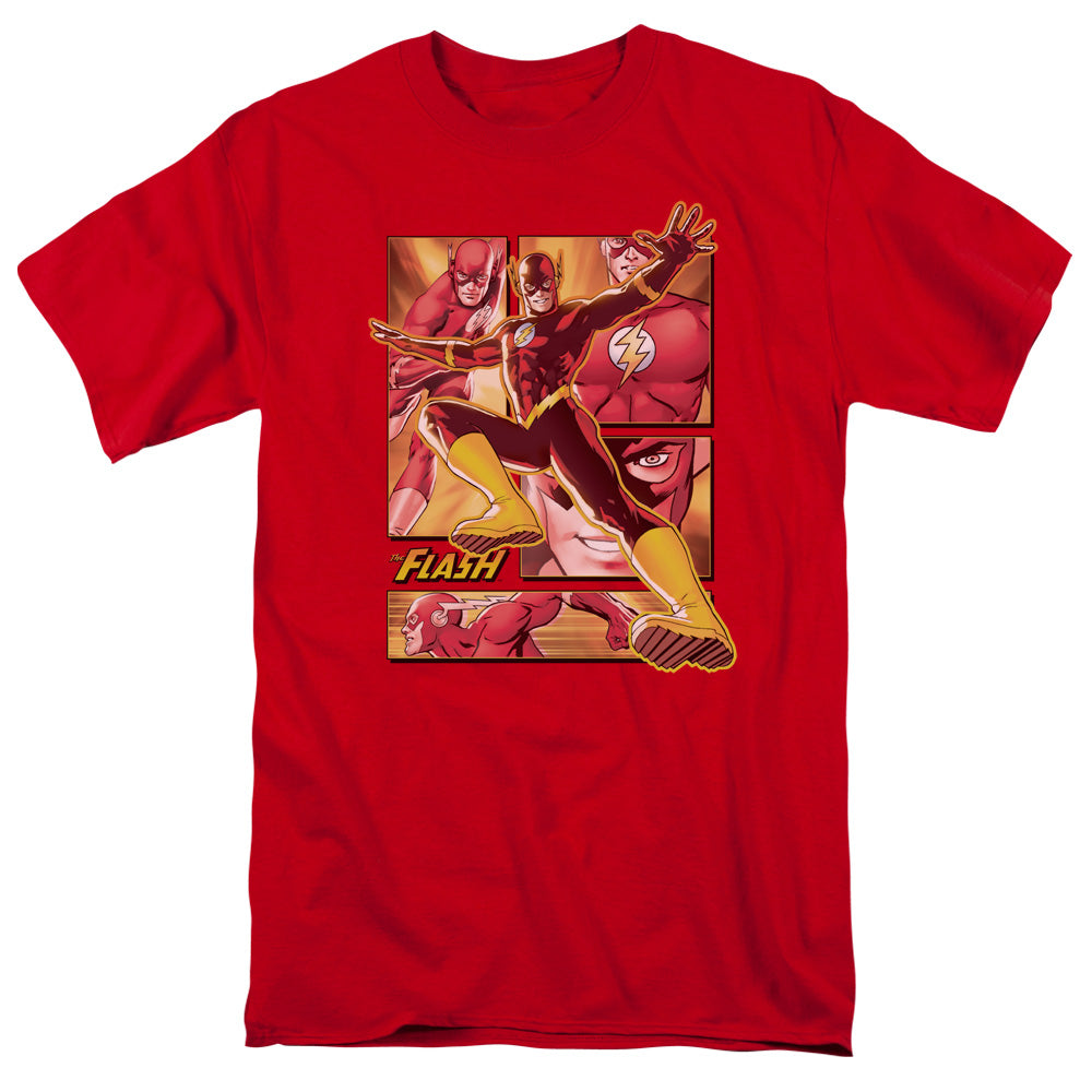 Justice League Of America Flash Mens T Shirt Red