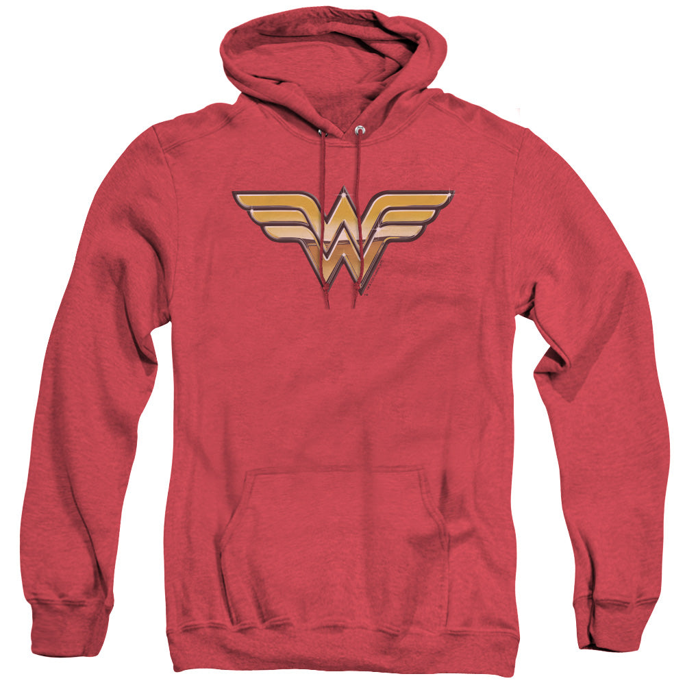 Justice League Of America Golden Heather Mens Hoodie Red