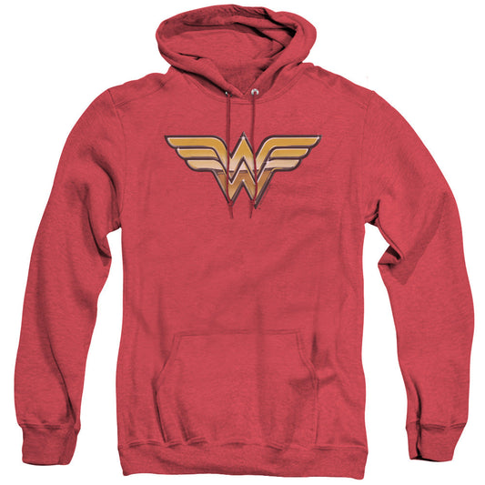 Justice League Golden Heather Mens Hoodie Red