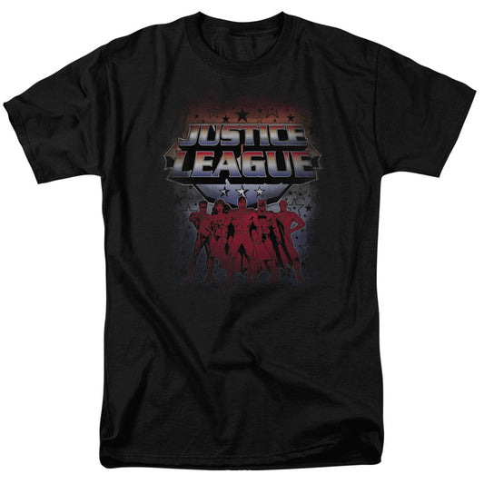 Justice League Of America Star League Mens T Shirt Black