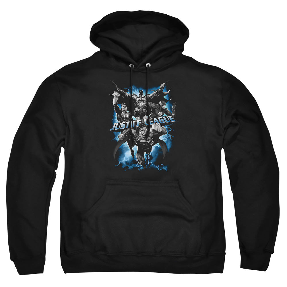 Justice League Of America Justice Storm Mens Hoodie Black