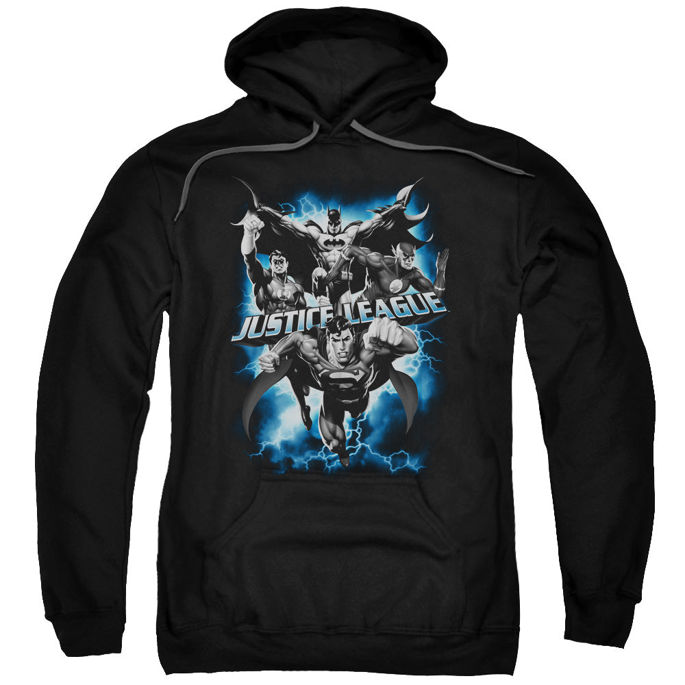 Justice League Justice Storm Mens Hoodie Black