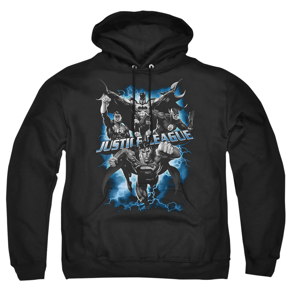 Justice League Of America Justice Storm Mens Hoodie Black