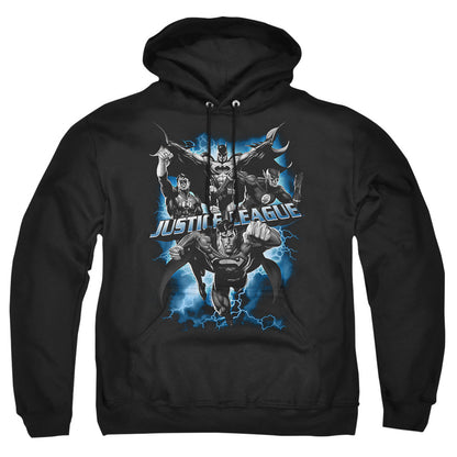 Justice League Of America Justice Storm Mens Hoodie Black