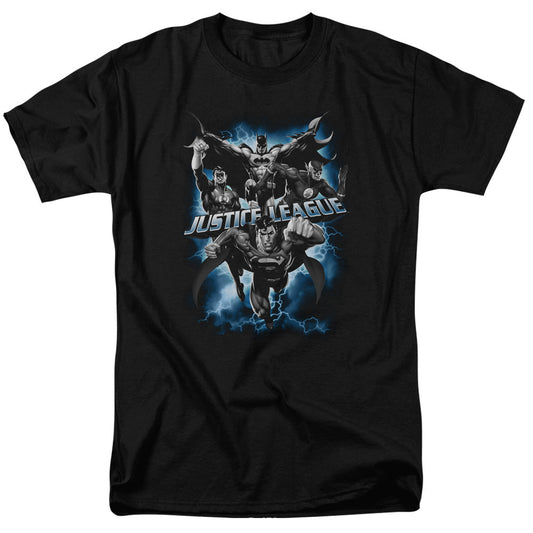 Justice League Of America Justice Storm Mens T Shirt Black
