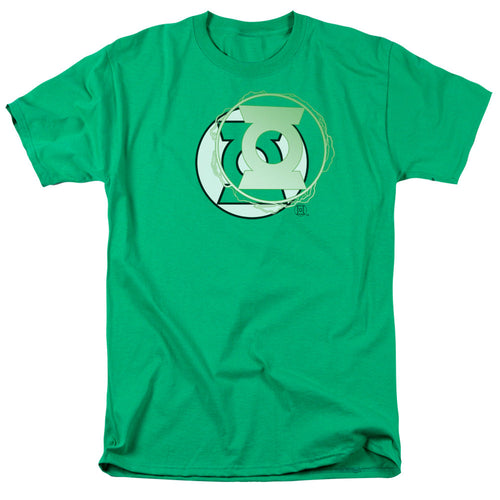 Justice League Of America Gl Energy Logo Mens T Shirt Kelly Green
