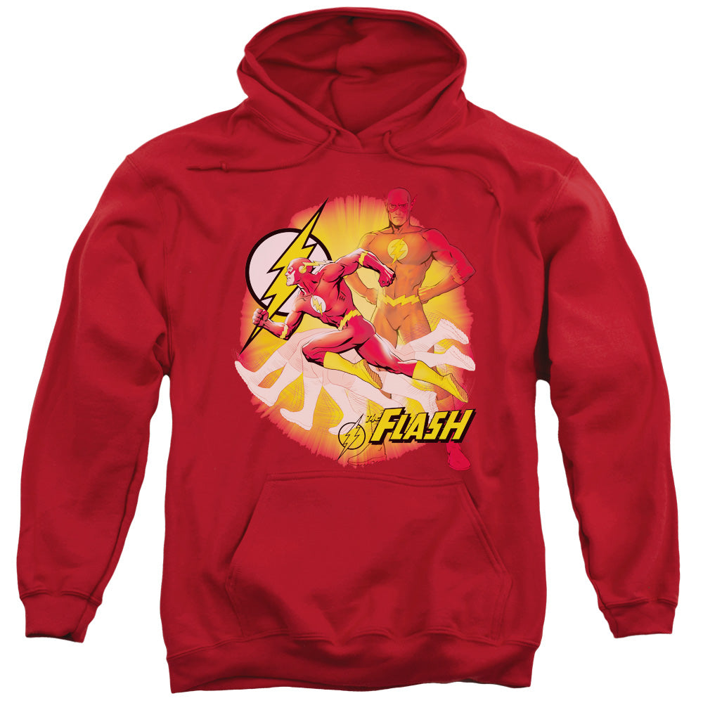Justice League Lightning Fast Mens Hoodie Red