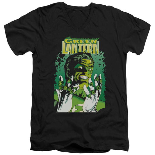 Justice League Gl #49 Cover Mens Slim Fit V-Neck T Shirt Black