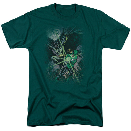 Justice League Of America Brave & Bold #1 Mens T Shirt Hunter Green