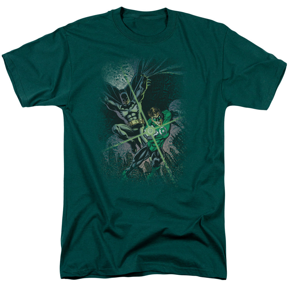 Justice League Of America Brave & Bold #1 Mens T Shirt Hunter Green
