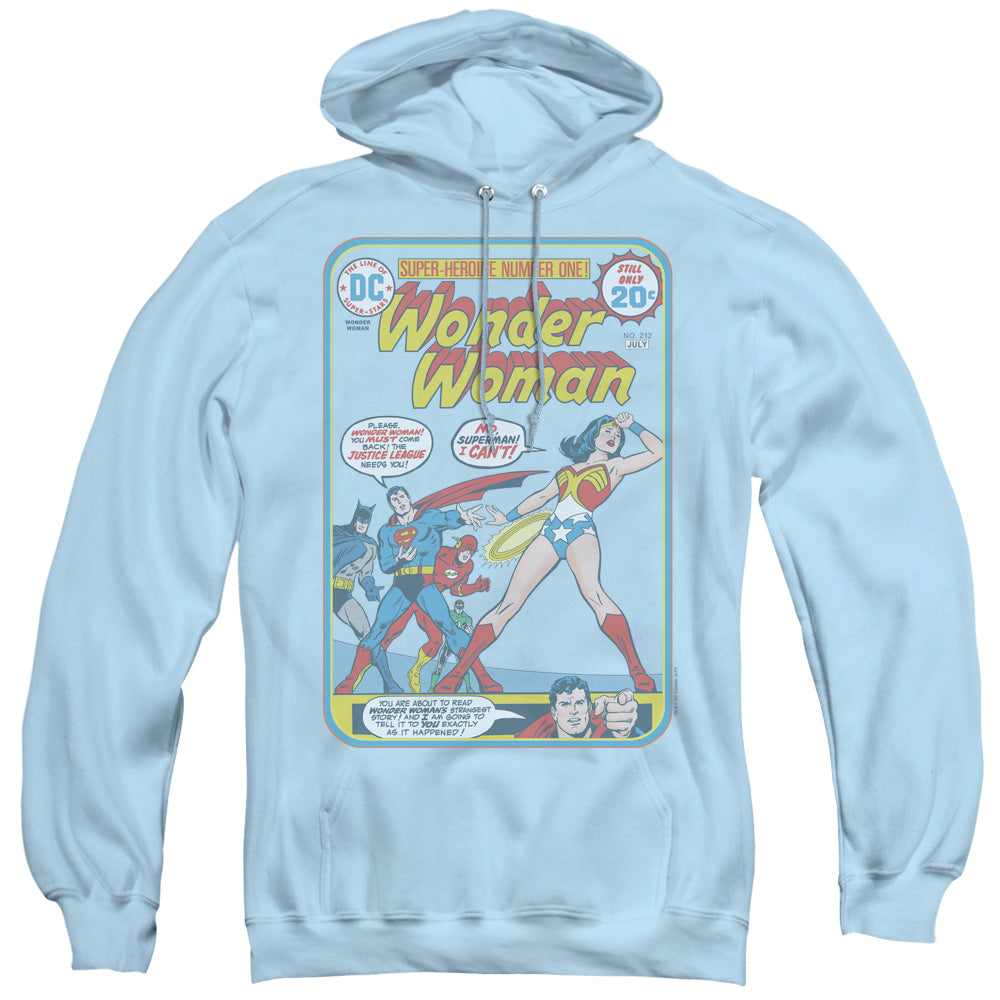 Justice League Ww #212 Cover Mens Hoodie Light Blue
