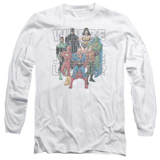 Jla Classified #1 Cover Mens Long Sleeve Shirt White Officially Licensed