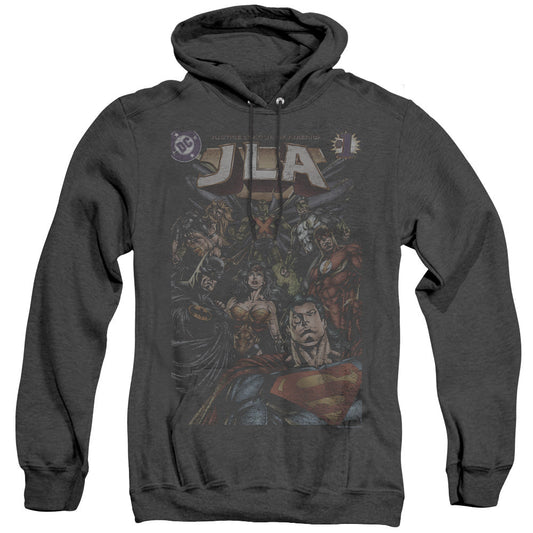 Justice League Of America #1 Cover Heather Mens Hoodie Black