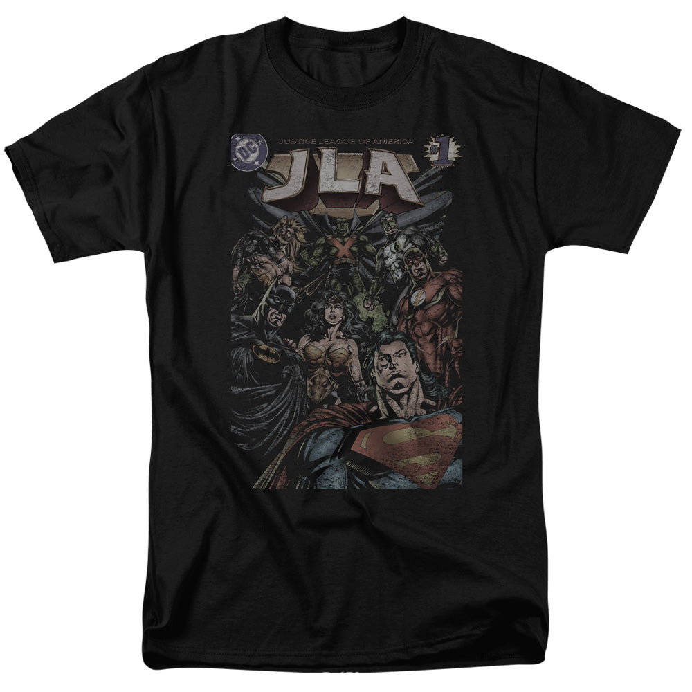 Justice League #1 Cover Mens T Shirt Black