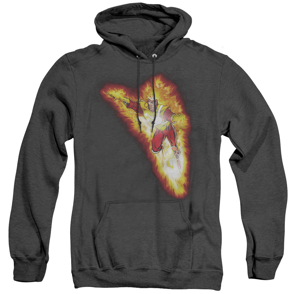 Justice League Of America Firestorm Blaze Heather Mens Hoodie Black