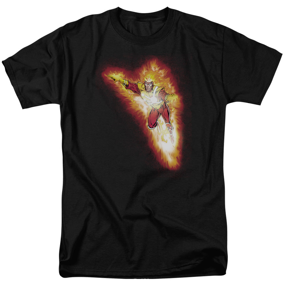 Justice League Of America Firestorm Blaze Mens T Shirt Black