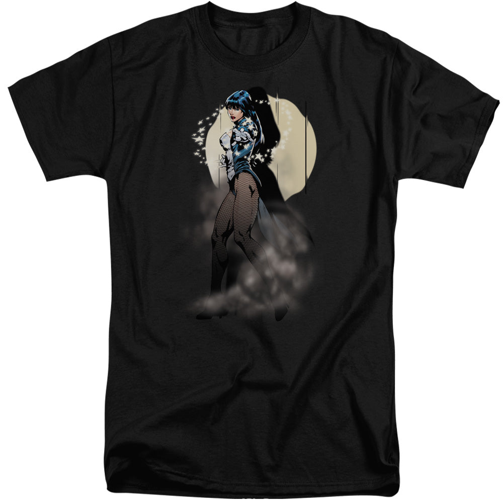 Justice League Zatanna Illusion Mens Tall T Shirt Black