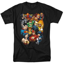 Load image into Gallery viewer, Justice League Of America The League&#39;S All Here Mens T Shirt Black
