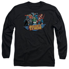 Load image into Gallery viewer, Jla Ready To Fight Mens Long Sleeve Shirt Black Officially Licensed
