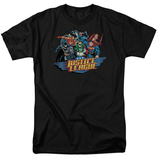 Justice League Of America Ready To Fight Mens T Shirt Black