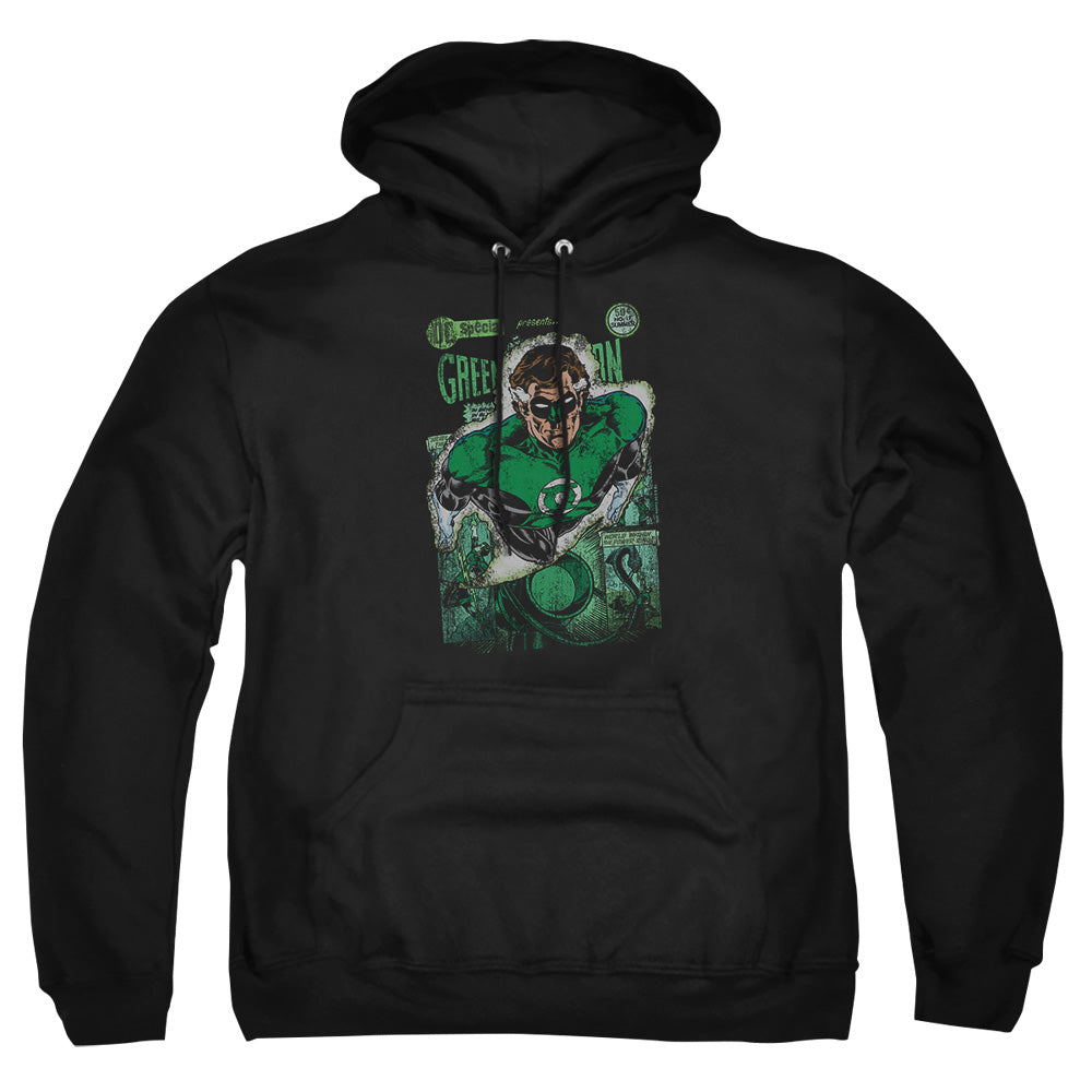 Justice League Of America Green Lantern #1 Distress Mens Hoodie Black
