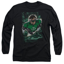 Load image into Gallery viewer, Jla Green Lantern #1 Distress Mens Long Sleeve Shirt Black Officially Licensed

