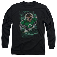 Load image into Gallery viewer, Jla Green Lantern #1 Distress Mens Long Sleeve Shirt Black Officially Licensed

