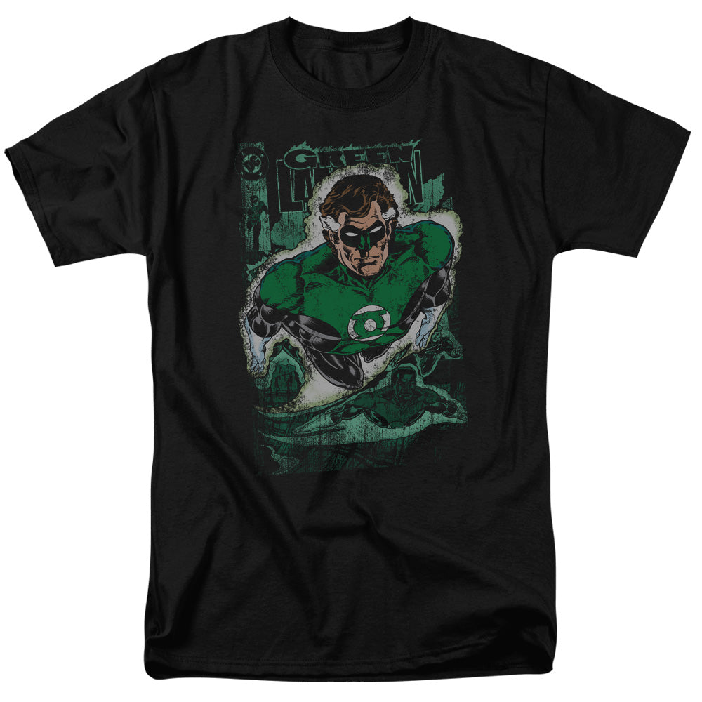 Justice League Of America Green Lantern #1 Distress Mens T Shirt Black