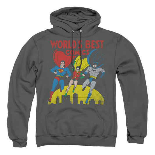 Justice League Of America World'S Best Mens Hoodie Charcoal