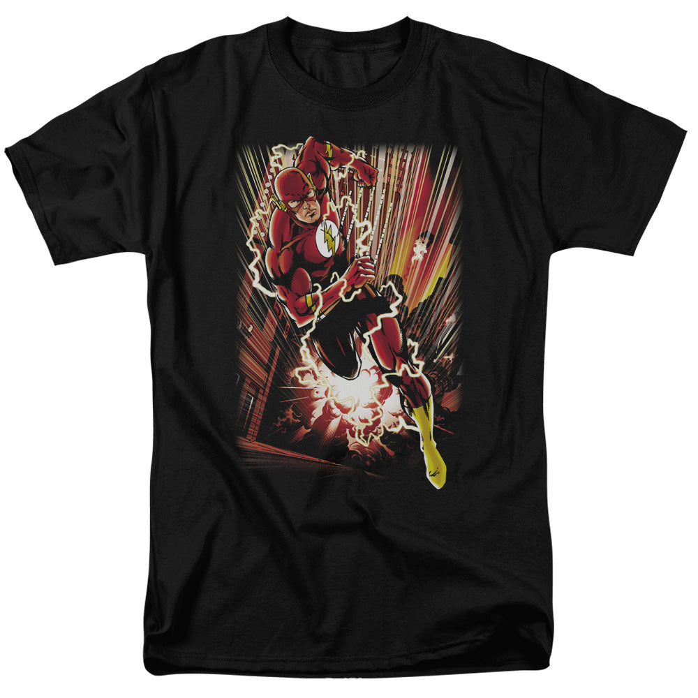 Justice League Of America Street Speed Mens T Shirt Black