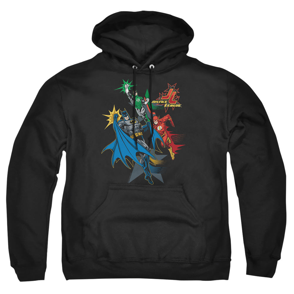 Justice League Of America Action Stars Mens Hoodie Black
