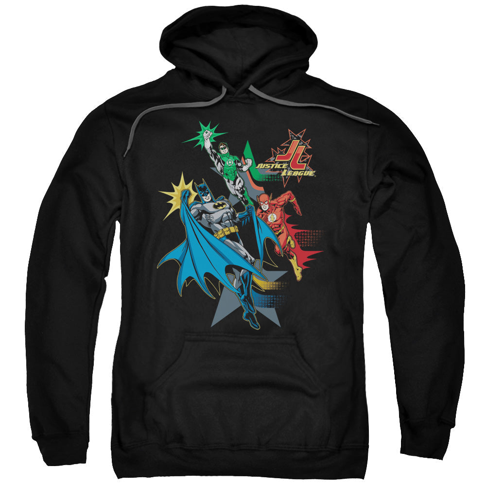 Justice League Action Stars Mens Hoodie Black