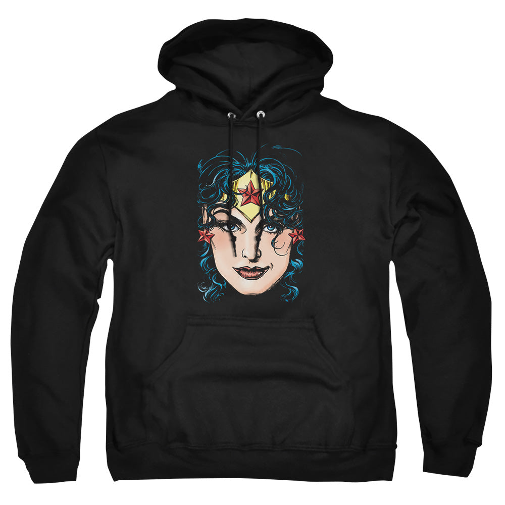 Dco Justice League Of America Wonder Woman Head Mens Hoodie Black