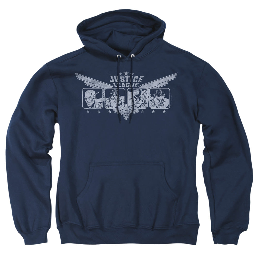 Justice League Of America Justice Wings Mens Hoodie Navy
