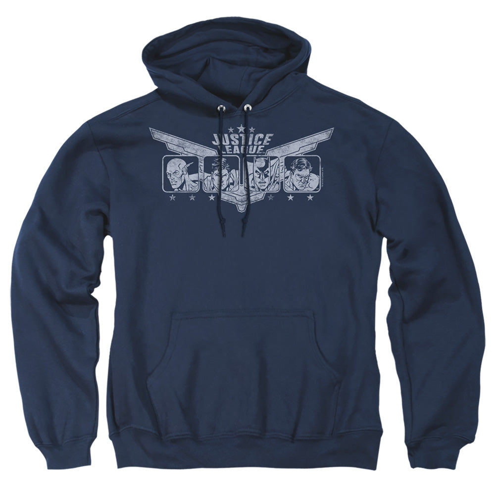 Justice League Of America Justice Wings Mens Hoodie Navy