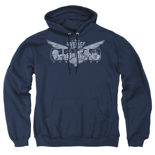 Justice League Of America Justice Wings Mens Hoodie Navy