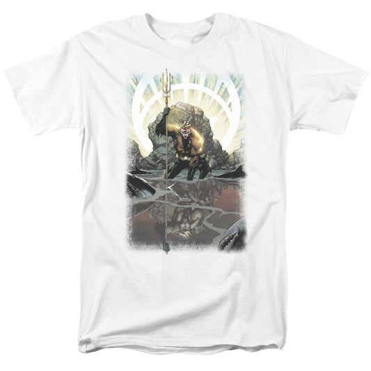 Justice League Of America Brightest Day Aquaman Mens T Shirt White