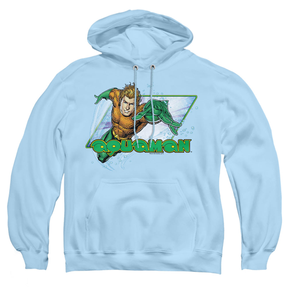 Justice League Of America Aquaman Mens Hoodie Light Blue