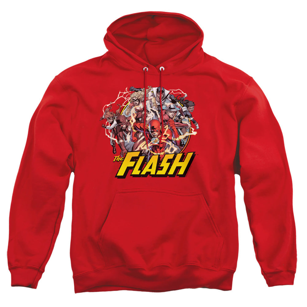 Justice League Of America Flash Family Mens Hoodie Red