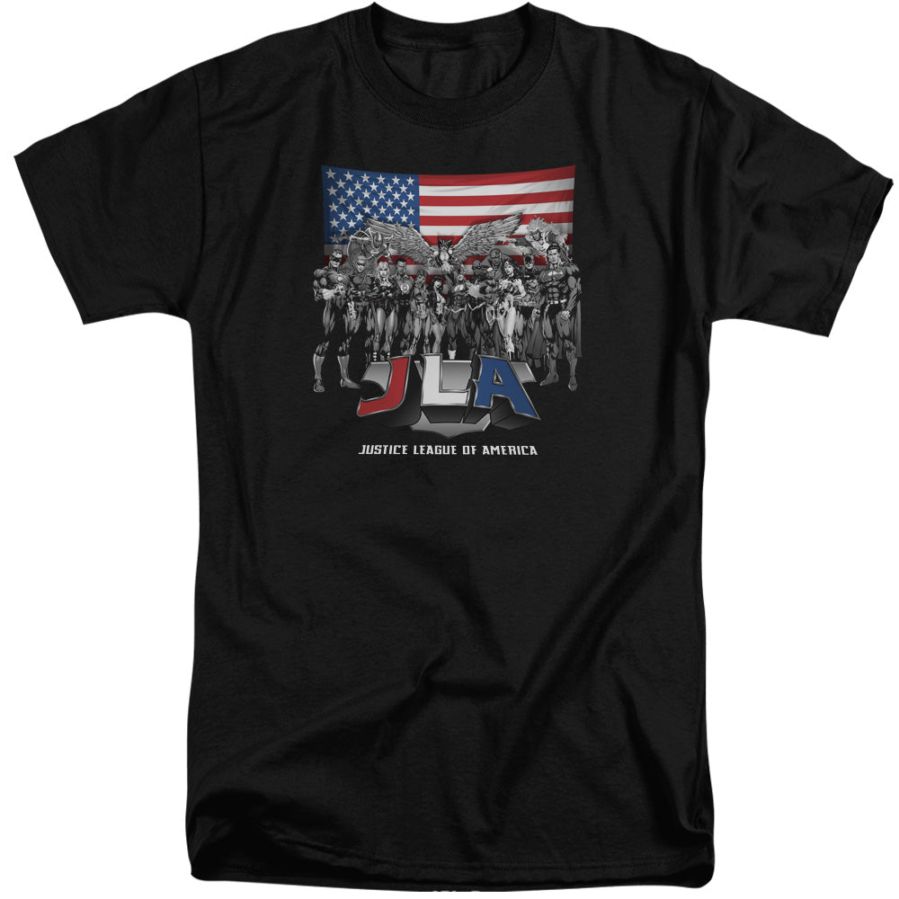 Justice League All American League Mens Tall T Shirt Black