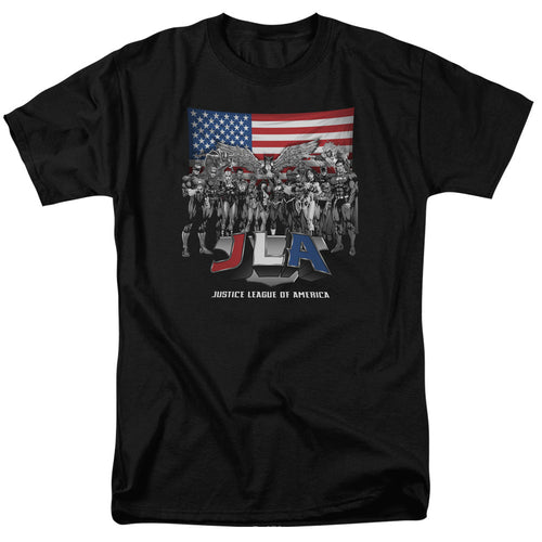 Justice League All American League Mens T Shirt Black