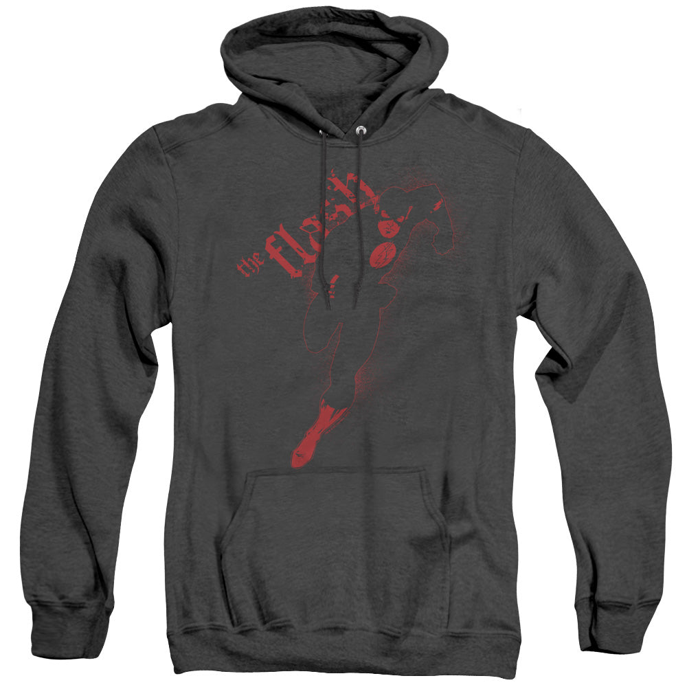 Justice League Of America Flash Darkness Heather Mens Hoodie Black