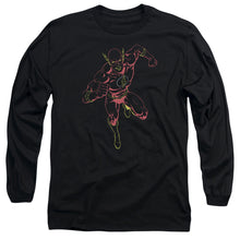 Load image into Gallery viewer, Jla Neon Flash Mens Long Sleeve Shirt Black Officially Licensed
