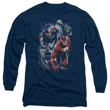 Load image into Gallery viewer, Jla Storm Chasers Mens Long Sleeve Shirt Navy Officially Licensed
