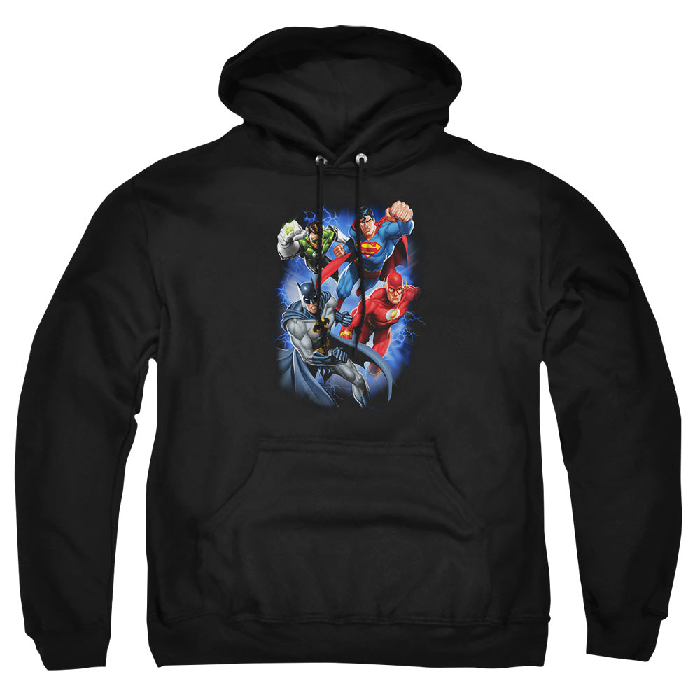 Justice League Of America Storm Makers Mens Hoodie Black