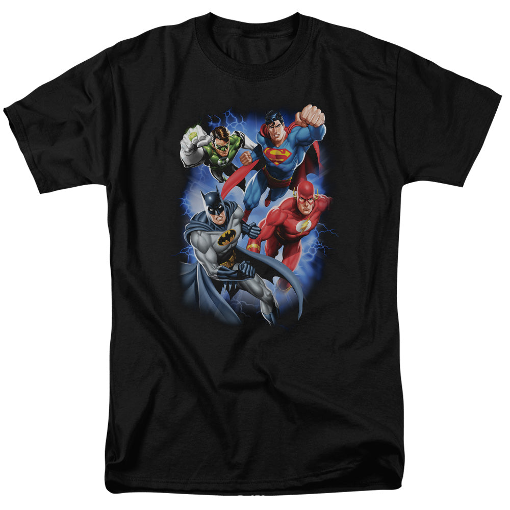 Justice League Storm Makers Mens T Shirt Black
