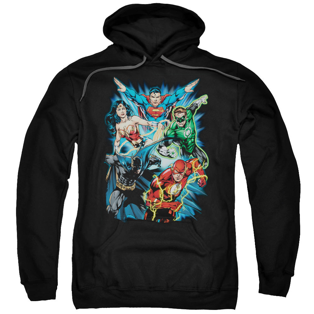 Justice League Jl Assemble Mens Hoodie Black